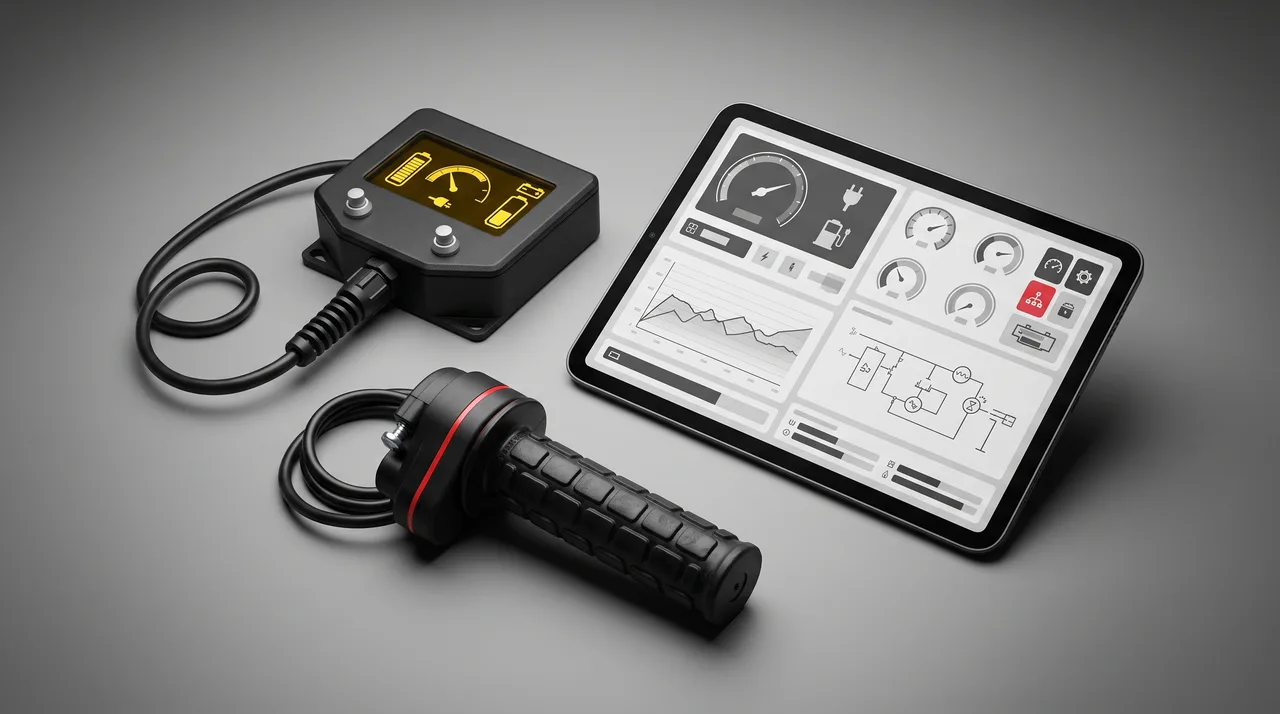 Control unit, display and operating interface for electric drives