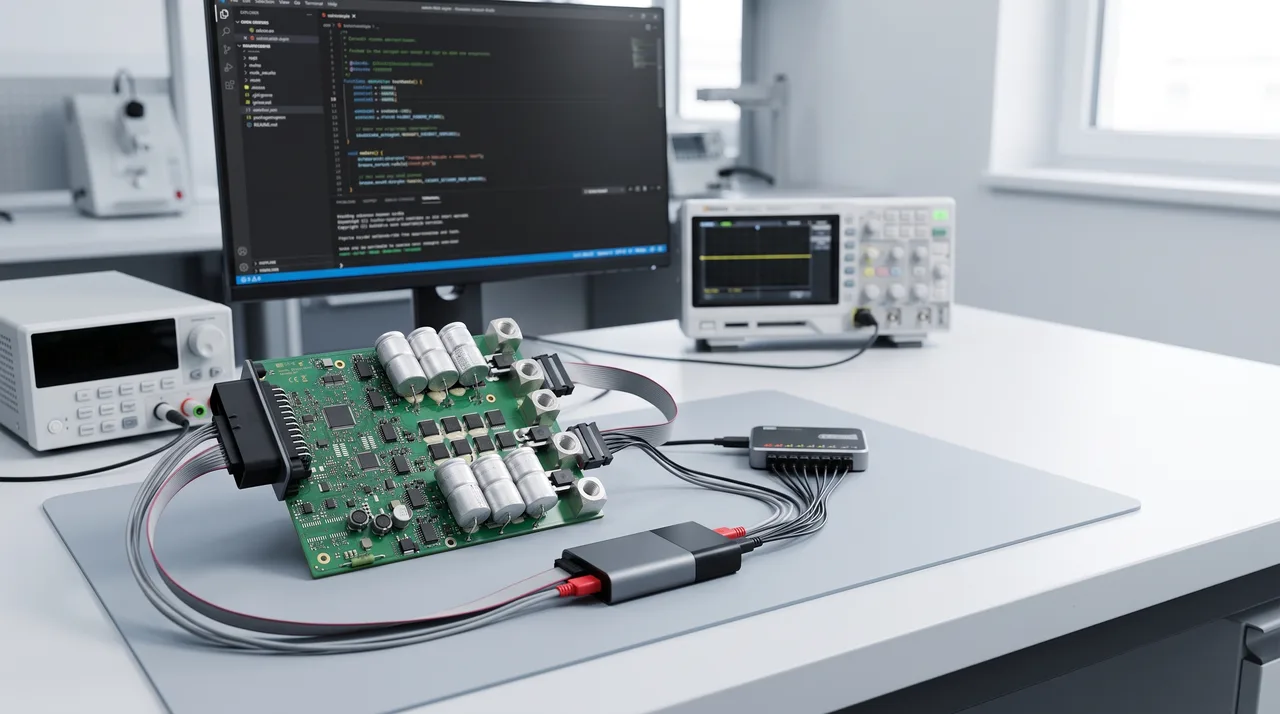 Embedded firmware development on a drive control board
